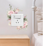 Spa Salon Decal for Light Switch - Floral