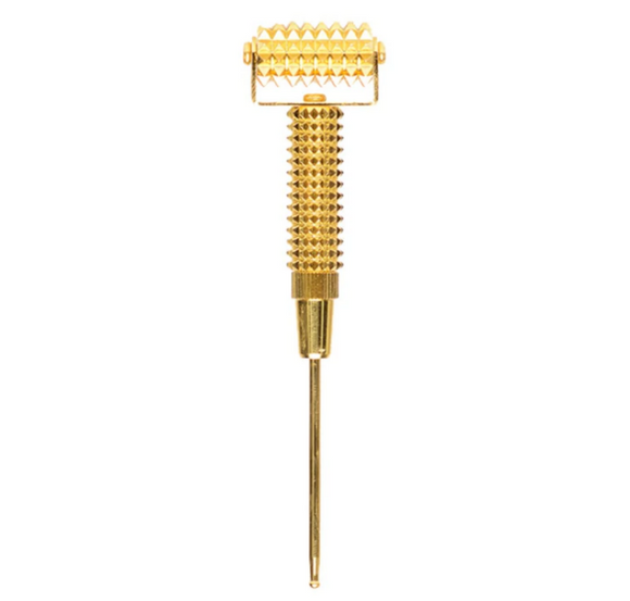 Gold Studded Facial Derma Roller - Dual Sided