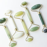 Jade Rose Quartz and Clear Stone DermaRoller - MasksńMore
