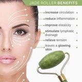 Jade Rose Quartz and Clear Stone DermaRoller - MasksńMore