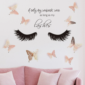 Spa Lash Salon Decal Decor - Weekend Lashes