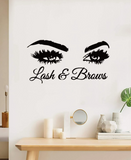 Spa Salon Decal Decor - Lash & Brows