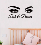 Spa Salon Decal Decor - Lash & Brows