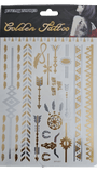 Metallic Gold/Silver Henna Tattoos - MasksńMore