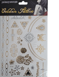 Metallic Gold/Silver Henna Tattoos - MasksńMore