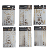 Metallic Gold/Silver Henna Tattoos - MasksńMore