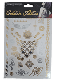 Metallic Gold/Silver Henna Tattoos - MasksńMore