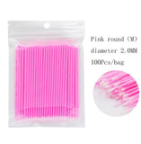 Micro Applicator Lash Brow Brushes 100pcs - MasksńMore
