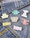 Novelty Retro Scrub Pin Enamel Brooch Assorted - MasksńMore