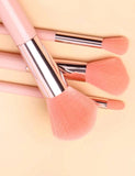 Pink Make Up Brush Set 8pcs - MasksńMore
