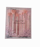 Pink Make Up Brush Set 8pcs - MasksńMore