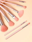 Pink Make Up Brush Set 8pcs - MasksńMore
