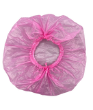 Pink Disposable Plastic Hair Caps 100pcs