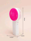 Portable Handheld Rechargeable Fan Cooler with Lights - MasksńMore