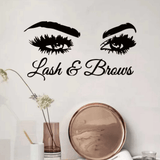 Spa Salon Decal Decor - Lash & Brows - MasksńMore