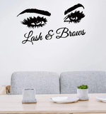 Spa Salon Decal Decor - Lash & Brows - MasksńMore