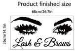 Spa Salon Decal Decor - Lash & Brows - MasksńMore