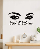 Spa Salon Decal Decor - Lash & Brows - MasksńMore