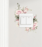 Spa Salon Decal for Light Switch - Floral - MasksńMore