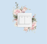 Spa Salon Decal for Light Switch - Floral - MasksńMore