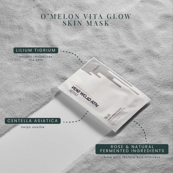 O'Melon Vita Glow Glutathione Mask -10 | Salon Grade luxury skincare